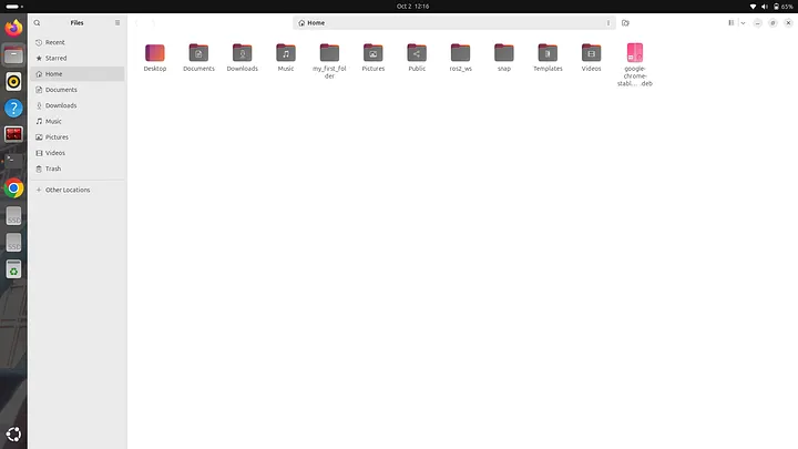 File explorer interface