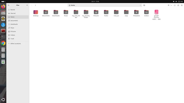 my_second_folder in file explorer