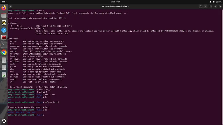 Viewing folders inside workspace after running "colcon build"