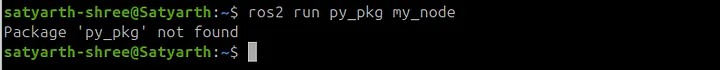 Package not found error