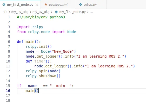 Code screenshot showing the timer() function defined inside main()