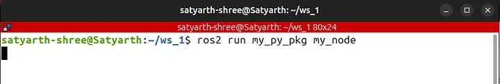 Node output showing nothing printed at all after placing rclpy.spin(node) before the logger line